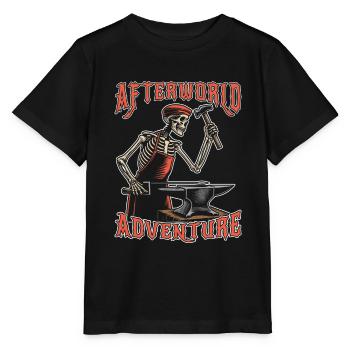 Aventure du forgeron métallurgiste dans l’au-delà - T-shirt bio MINI CREATOR Stanley/Stella Enfant - noir - Devant - Mikhail (115cm)