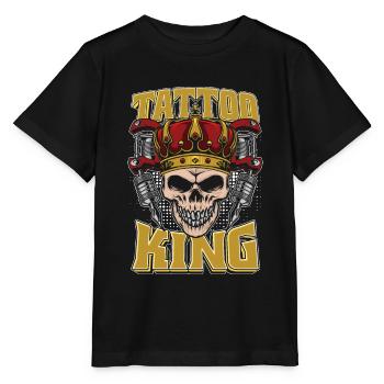 Tatoueur Tattoo Tattoo King - T-shirt bio MINI CREATOR Stanley/Stella Enfant - noir - Devant - Mikhail (115cm)
