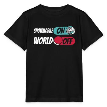 Motoneige Motoneige - T-shirt bio MINI CREATOR Stanley/Stella Enfant - noir - Devant - Mikhail (115cm)