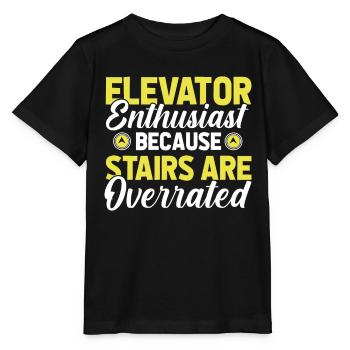 Elevator Elevator - Stanley/Stella MINI CREATOR Kids’ T-Shirt - black - Front - Mikhail (115cm)
