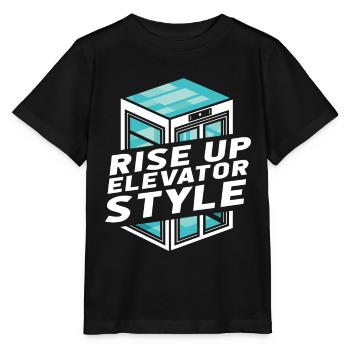 Elevator Elevator - Stanley/Stella MINI CREATOR Kids’ T-Shirt - black - Front - Mikhail (115cm)