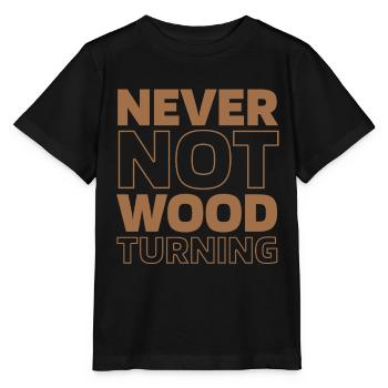 Tourneur sur bois - T-shirt bio MINI CREATOR Stanley/Stella Enfant - noir - Devant - Mikhail (115cm)