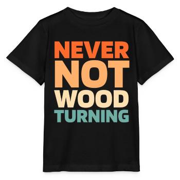 Tourneur sur bois - T-shirt bio MINI CREATOR Stanley/Stella Enfant - noir - Devant - Mikhail (115cm)