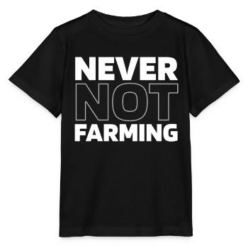 Agriculteur Agriculteur - T-shirt bio MINI CREATOR Stanley/Stella Enfant - noir - Devant - Mikhail (115cm)