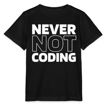 Développeur Codeur Programmeur - T-shirt bio MINI CREATOR Stanley/Stella Enfant - noir - Devant - Mikhail (115cm)
