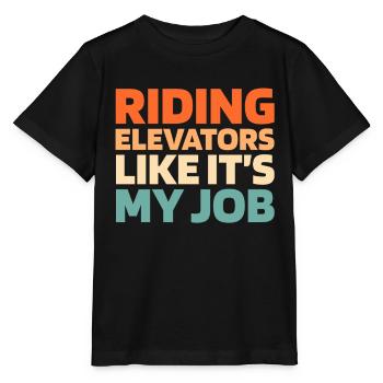 Elevator Elevator - Stanley/Stella MINI CREATOR Kids’ T-Shirt - black - Front - Mikhail (115cm)