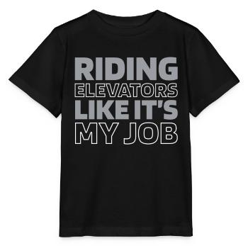 Elevator Elevator - Stanley/Stella MINI CREATOR Kids’ T-Shirt - black - Front - Mikhail (115cm)
