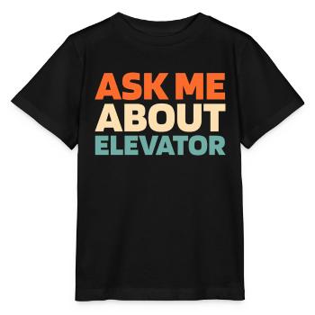 Elevator Elevator - Stanley/Stella MINI CREATOR Kids’ T-Shirt - black - Front - Mikhail (115cm)