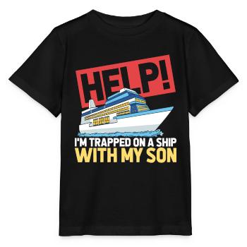 Kreuzfahrt - Stanley/Stella Kinder T-Shirt MINI CREATOR  - Schwarz - Vorne - Mikhail (115cm)