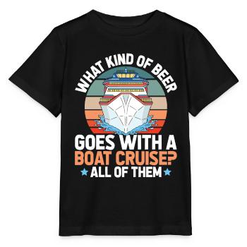 Kreuzfahrt - Stanley/Stella Kinder T-Shirt MINI CREATOR  - Schwarz - Vorne - Mikhail (115cm)