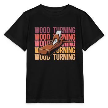 Tourneur sur bois - T-shirt bio MINI CREATOR Stanley/Stella Enfant - noir - Devant - Mikhail (115cm)