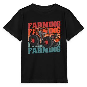 Agriculteur Agriculteur - T-shirt bio MINI CREATOR Stanley/Stella Enfant - noir - Devant - Mikhail (115cm)