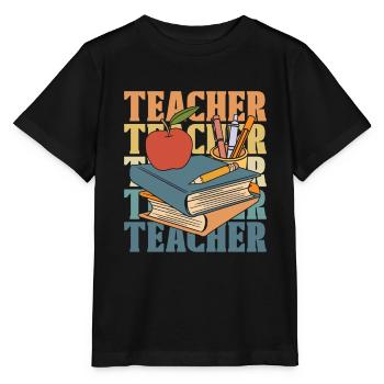 Enseignant Pédagogue - T-shirt bio MINI CREATOR Stanley/Stella Enfant - noir - Devant - Mikhail (115cm)