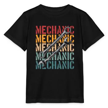Kfz Mechaniker - Stanley/Stella Kinder T-Shirt MINI CREATOR  - Schwarz - Vorne - Mikhail (115cm)