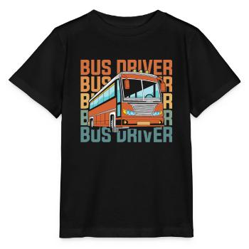 Bus Bus Driver - Stanley/Stella MINI CREATOR Kids’ T-Shirt - black - Front - Mikhail (115cm)