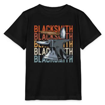Forgeron métallurgiste - T-shirt bio MINI CREATOR Stanley/Stella Enfant - noir - Devant - Mikhail (115cm)