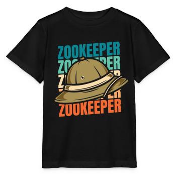 Gardien de zoo Gardien de zoo - T-shirt bio MINI CREATOR Stanley/Stella Enfant - noir - Devant - Mikhail (115cm)