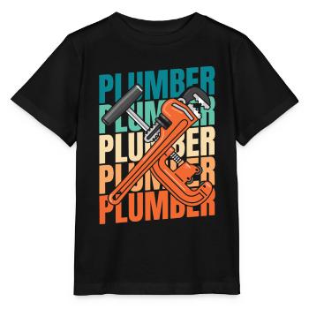 Klempner Installateur - Stanley/Stella Kinder T-Shirt MINI CREATOR  - Schwarz - Vorne - Mikhail (115cm)