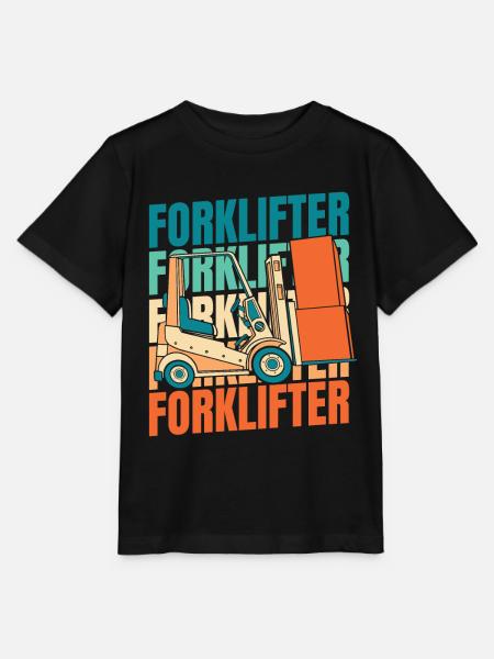 Gabelstapler Staplerfahrer - Stanley/Stella Kinder T-Shirt MINI CREATOR - Schwarz