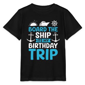 Kreuzfahrt - Stanley/Stella Kinder T-Shirt MINI CREATOR  - Schwarz - Vorne - Mikhail (115cm)