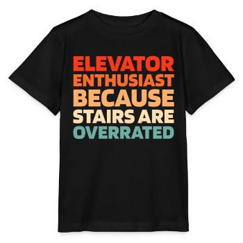 Elevator Elevator - Stanley/Stella MINI CREATOR Kids’ T-Shirt - black - Front - Mikhail (115cm)