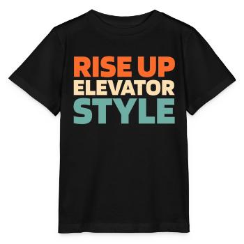 Elevator Elevator - Stanley/Stella MINI CREATOR Kids’ T-Shirt - black - Front - Mikhail (115cm)