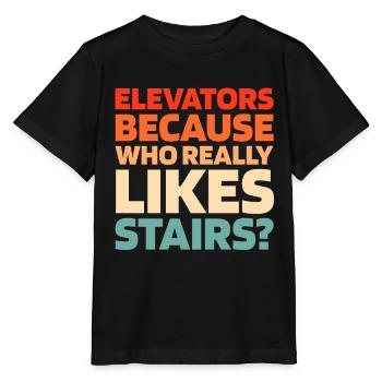 Elevator Elevator - Stanley/Stella MINI CREATOR Kids’ T-Shirt - black - Front - Mikhail (115cm)