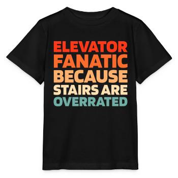 Elevator Elevator - Stanley/Stella MINI CREATOR Kids’ T-Shirt - black - Front - Mikhail (115cm)
