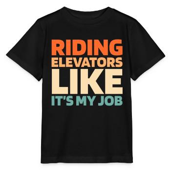 Elevator Elevator - Stanley/Stella MINI CREATOR Kids’ T-Shirt - black - Front - Mikhail (115cm)
