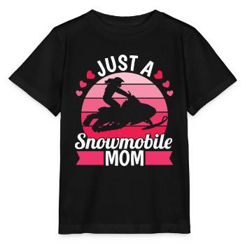 Snowmobile Snowmobile Mom - Stanley/Stella MINI CREATOR Kids’ T-Shirt - black - Front - Mikhail (115cm)