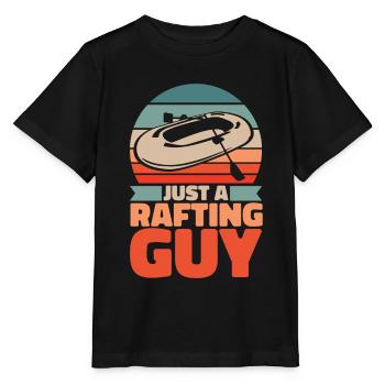 Le rafting n’est qu’un gars de rafting - T-shirt bio MINI CREATOR Stanley/Stella Enfant - noir - Devant - Mikhail (115cm)
