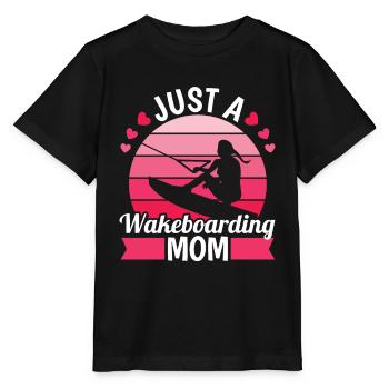 Wakeboard Wakeboarder Juste une maman wakeboard - T-shirt bio MINI CREATOR Stanley/Stella Enfant - noir - Devant - Mikhail (115cm)