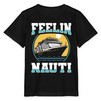 Cruise Gevoel Nauti - Stanley/Stella Kinder-T-shirt MINI CREATOR  - zwart - Voor - Mikhail (115cm)