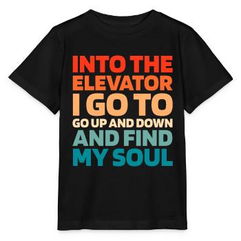 Elevator Elevator - Stanley/Stella MINI CREATOR Kids’ T-Shirt - black - Front - Mikhail (115cm)