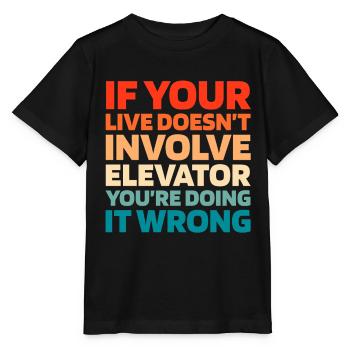 Elevator Elevator - Stanley/Stella MINI CREATOR Kids’ T-Shirt - black - Front - Mikhail (115cm)