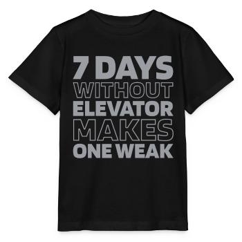 Elevator Elevator - Stanley/Stella MINI CREATOR Kids’ T-Shirt - black - Front - Mikhail (115cm)