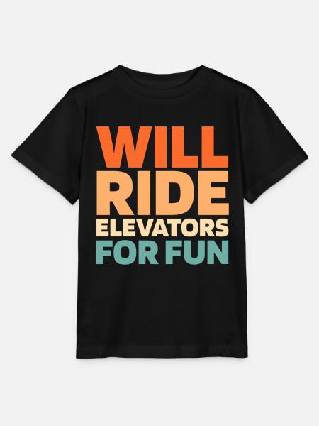 Fahrstuhl Aufzug - Stanley/Stella Kinder T-Shirt MINI CREATOR - Schwarz