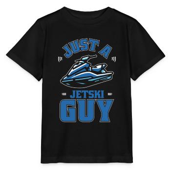 Jet Ski Just A Jet Ski Guy - Stanley/Stella Kinder T-Shirt MINI CREATOR  - Schwarz - Vorne - Mikhail (115cm)
