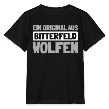 Ville allemande de Bitterfeldwolfen8 Saxe-Anhalt - T-shirt bio MINI CREATOR Stanley/Stella Enfant - noir - Devant - Mikhail (115cm)