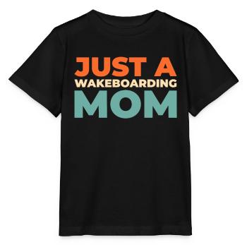 Wakeboard Wakeboarder Juste une maman wakeboard - T-shirt bio MINI CREATOR Stanley/Stella Enfant - noir - Devant - Mikhail (115cm)