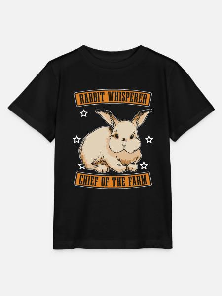 Hase Kaninchen Chef Der Farm - Stanley/Stella Kinder T-Shirt MINI CREATOR  - Schwarz