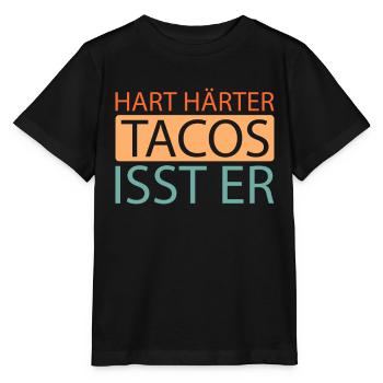 Tacos - Stanley/Stella MINI CREATOR Kids’ T-Shirt - black - Front - Mikhail (115cm)