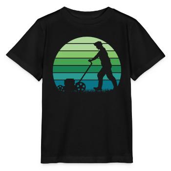 Rasenmäher Mähen - Stanley/Stella Kinder T-Shirt MINI CREATOR  - Schwarz - Vorne - Mikhail (115cm)