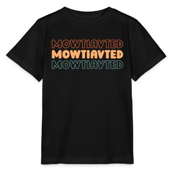 Lawn mower mowing - Stanley/Stella MINI CREATOR Kids’ T-Shirt - black - Front - Mikhail (115cm)