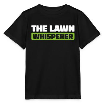 Lawn mower mowing - Stanley/Stella MINI CREATOR Kids’ T-Shirt - black - Front - Mikhail (115cm)