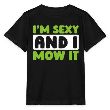 Rasenmäher Mähen - Stanley/Stella Kinder T-Shirt MINI CREATOR  - Schwarz - Vorne - Mikhail (115cm)