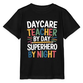 Institutrice de maternelle, assistante maternelle, assistante maternelle - T-shirt bio MINI CREATOR Stanley/Stella Enfant - noir - Devant - Mikhail (115cm)