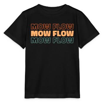 Lawn mower mowing - Stanley/Stella MINI CREATOR Kids’ T-Shirt - black - Front - Mikhail (115cm)