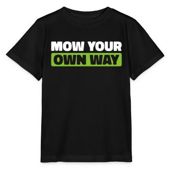 Rasenmäher Mähen - Stanley/Stella Kinder T-Shirt MINI CREATOR  - Schwarz - Vorne - Mikhail (115cm)