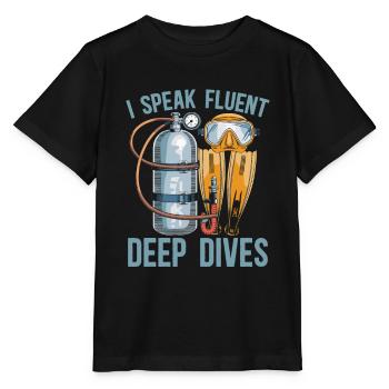 Commercial diver - Stanley/Stella MINI CREATOR Kids’ T-Shirt - black - Front - Mikhail (115cm)